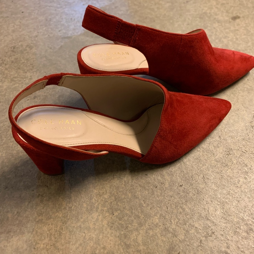 Cole Haan Red Dahlia Heels